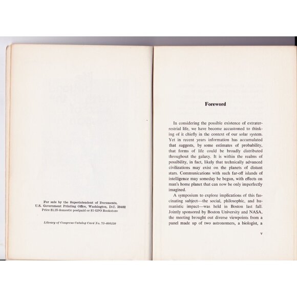 Life Beyond Earth & The Mind of Man NASA SP-328 Symposium 1973 1st Ed - Picture 5 of 8